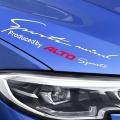 'Sports Mind' (Black) Car hood lamp eyebrow sticker decoration Styling For Suzuki Alto Modified Car Sticker Special Body  Decals  Decoration Automobiles Car Accessories. 
