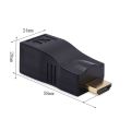 Full HD 1080p 4K 3D HDMI 1.4 30M Extender to RJ45 Over Cat 5e/6 Network LAN Ethernet Adapter By Sialvi Computer. 