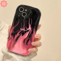 Luxury Flame Case for Infinix Hot 10 11 12 Play 30 20 9 Play Hot 30i 9 8 Note 12 G96 Smart 5 Smart 7 6 Plus 6 10 Lite Creative Fashion Freedom Fire Blue Red Couple Casing. 