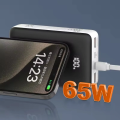 LDNIO PQ27 65W 77Wh 20000mah 77Wh Digital Display Power Bank External Battery Power Supply with 2 Inputs & 3 Outputs Support QC5/4+/3+/3.0 PD3.0 PPS SCP FCP SCP AFC PPS VOOC Fast Charging for iPhone 15 14 13 for Huawei Ultra for Samsung Galaxy, laptops. 