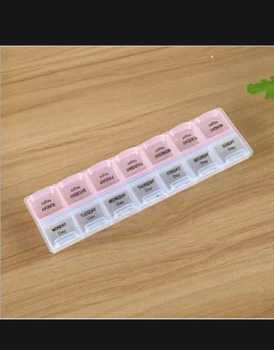 MMT 7 Days Weekly 14 Slots Travel Pill Box Organizer and Medicine ...
