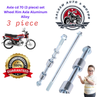 front axle rear axle center  axle cd 70 (3 piece) set front center rear ,Axel set axel Bike CD 70. High Quality tungsten steel alloy made(original Guanine) complete set with goot