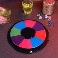 W3DD New Writable Round Shape DIY Color Tabletop Roulette Wheel of Fortune for Party Spinning Prize Wheel Double-Sided. 