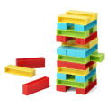 Planet X - Miniature Jenga Tower - 45 Vibrant Stacking Blocks. 