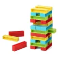 Planet X - Miniature Jenga Tower - 45 Vibrant Stacking Blocks. 