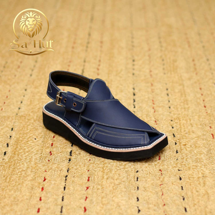 Kaptaan%20Navy%20Blue%20Peshawari%20Chappal%20%E2%80%93Captain%20shoes%20Ultimate%20Handmade%20Leather%20Sandals%20for%20Men%20%7C%20Traditional%20Comfort%20Meets%20Modern%20Style%20%7C%20Perfect%20for%20Formal,%20Casual,%20and%20Ethnic%20Wear%20Shoes%20(elite%20peshawri%20chappal)%20Khankhel%20brand%20-%20Image%205