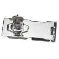 Plating Self Locking Security Hasp Staple 2 Keys Cabinet Lock Drawer Padlock. 
