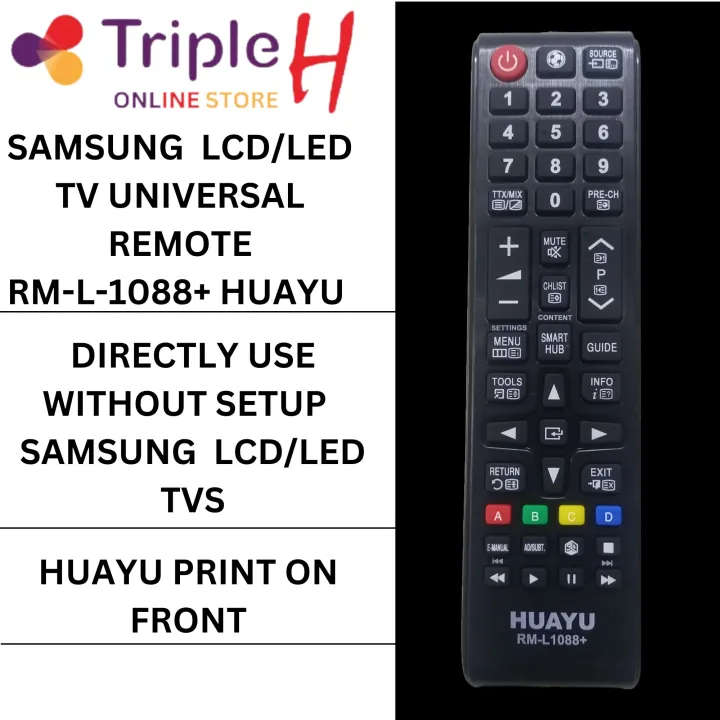 Samsung%20LCD%20Remote%20Control%20Original%20Huayu%20RM-L1088+%20For%20LCD/LED%20TVs%20Samsung%20Universal%20Remote%20Control%20With%203D%20Function%20Directly%20USE%20Without%20Setup%20%7C%20Triple%20H%20-%20Image%205