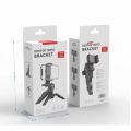 Desktop Tripod Stand, Mini Foldable 360° Adjustable Desktop Tripod Stand with Mobile Holder, K555 Tripod Desktop Holder and Stabilizer for Mobile Phones and Microphones, Desk Tripod for Podcast or Live Sessions. 