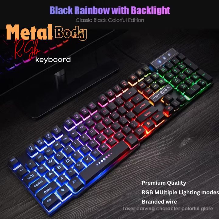 Waterproof Gaming KeyBoard RGB with Removable Switches & Breathing LED Backlighting for PC Gaming, Typing, Mobile Pubg, Laptop, Free Fire