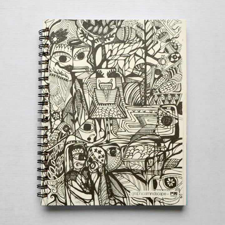 Spiral Notebook A4 - Here Ranjah - White -  by PAPERWORK