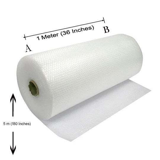 5M Bouble wrapping big Sheet width 1M (36 Inches) Strong