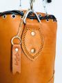 100cm - VINTAGE TAN LEATHER BOXING GYM PUNCH BAG - RETRO. 