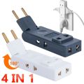 Protable 4 in 1 EU Electrical Socket 180 Degree Rotation Wall Outlet Power Converter High Quality Extension Socket Adapter. 