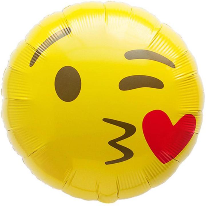 Smiley face helium balloons
