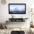 2 Tier Modern Wall Mounted Media Console Floating TV Shelf for Xbox One/PS4/Cable Box/DVD Players/Game Console. 