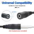 BAOFENG 2 Pin to 3.5mm Walkie Talkies Earpiece Adapter,Headset Adapter Cable Compatible with BAOFENG UV-5R BF-888S Two Way Radio. 