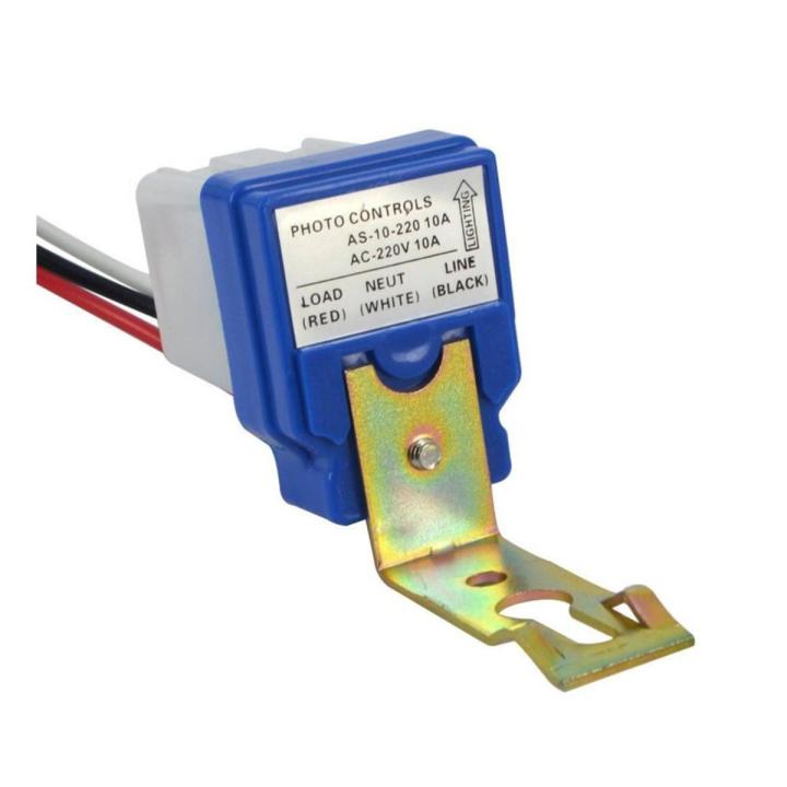Automatic Auto On Off Street Light Lighting Switch Electric Photo Operated Control Sensor Switches AC 220V 10A