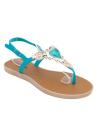 Maya Traders Sea Green Imported Italian Design Fancy Sandal for Women - 3K. 