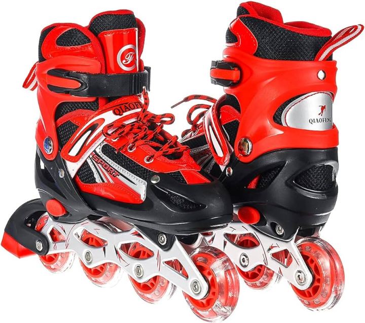 Inline%20Skates%20Roller%20Skating%20Shoes%20For%20Adults%20Adjustable%20Inline%20Skates,%20Outdoor%20Roller%20Blades%20with%20Full%20Light%20Up%20Illuminating%20Wheels%20for%20Kids%20Adults%20Women%20and%20Men%20-%20Image%203