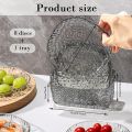 8pcs Multi-Purpose Acrylic Snack Plates – Transparent Reusable Serving Dish Set. 