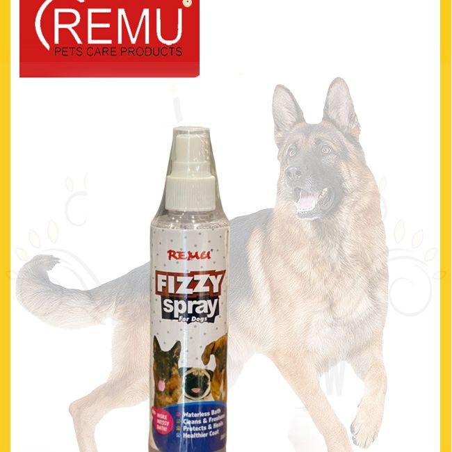Remu - Fizzy Spray For Dog - Waterless or Dry Bath For Your Dog - 200 Ml