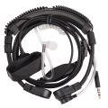 XHHDQES 2X 3.5mm Adjustable Throat Mic Microphone Covert Acoustic Tube Earpiece Headset with Finger PTT for iPhone Android. 