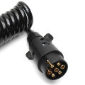 2M 7 Pin Car Towing Trailer Light Board Extension Cable Lead Truck Plug Socket Wire Part Couplings Circuit Plug Socket. 