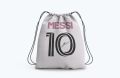 Messi Drawstring Bag for Football Leo 10 Fans Digitally Printed Bag At CustomizeGiftsPk. 