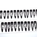 Black Metal Snap Hair Clips Mini Hairpins Girl Black Hair Clips Barrettes Snap Clips Metal Epoxy Snap Hair Pins Hair Accessories for Kids Toddlers. 