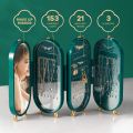 New Fashion 4 Layer Foldable Jewellery Organizer 4 Doors Jewelry Display Rack Storage Hanging Necklace Earrings Box Vanity Hanger Stand 23.5 x 11.5 x 6.5 cm. 