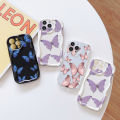 UCUC for Redmi 12C / 11A Back Cover Colorful Butterfly Cream Texture Wavy Edge Soft Silicone Phone Case. 