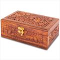 Handmade Wooden Jewelry Box with Carving | Storage Organizer |Pakistani Wooden Storage Box for Girls Accessories |Vintage Wooden Jewelry & Trinket Box | Decorative Storage | With Lock | For Decoration, Gifts, Savings| Wooden Items. 