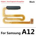 New For Samsung Galaxy A12 A125 A125F Home Button Fingerprint Sensor Flex With Power Key Button Flex Cable. 