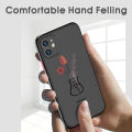 UCUC for Samsung Galaxy A22 5G Back Cover Simple Vase Frosted Transparent Hard Phone Case Thin Shockproof Full Cover Camera Protect Case. 