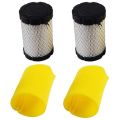 Mower Air Filters Replace Briggs Stratton 796031 (591334 or 594201) Plus 797704 Foam Pre-Cleaner (Pack of 2). 