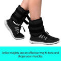 BX GEAR Fitness ANKLE WEIGHT 2.5 KG + 2.5 KG = 5 KG PAIR, Black Ankle Weight, Wrist Weight (5 kg). 