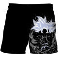 Dragon Ball Z Harajuku Style Shorts With Hood 2023 Vegeta Goku Swimming Shorts Running Tank Top Men Cartoon Shorts Trend. 