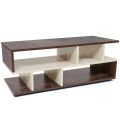 Wooden Coffee Table - End & Sofa Side Tea Table,Centre Table with Solid Finish Space Saving Portable Furniture with Storage for Living Room,Bed Room,Balcony(L 100 x B 40 x H 39 cm, Brown). 