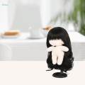 Black Curly Hair Doll Long Replacement Fashion Doll Decor Sturdy Doll. 