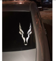 Army Markhor Sticker 6x12 inch for Car Back Mirror , cars exterior acessories , bumper stickers and decals. 