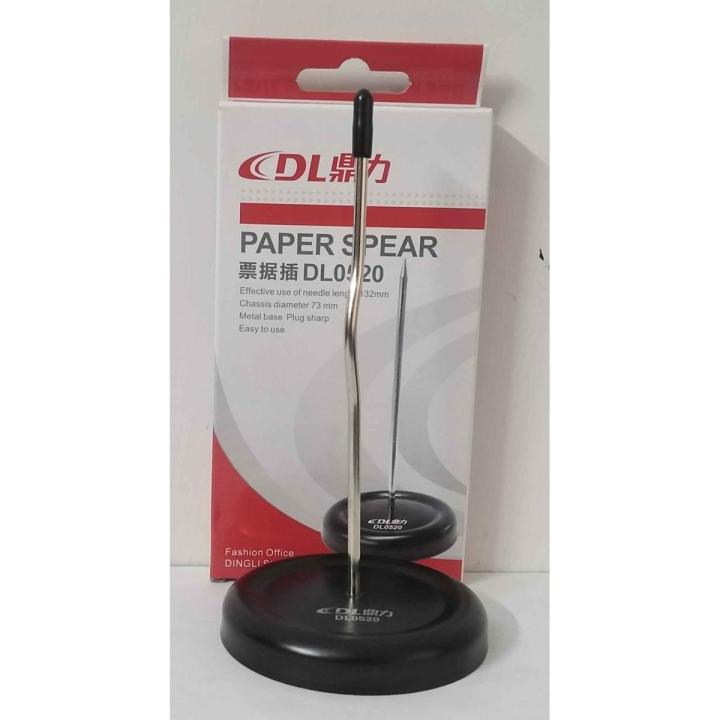Paper Spear Desk Organizer Needle Length 132mm Metal Base Plug Sharp DL0520