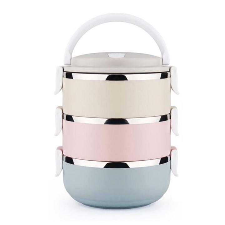 Lunch Box - 3 Layer Office Lunch Box - Office Lunch Box - Fancy Plastic Lunch Box