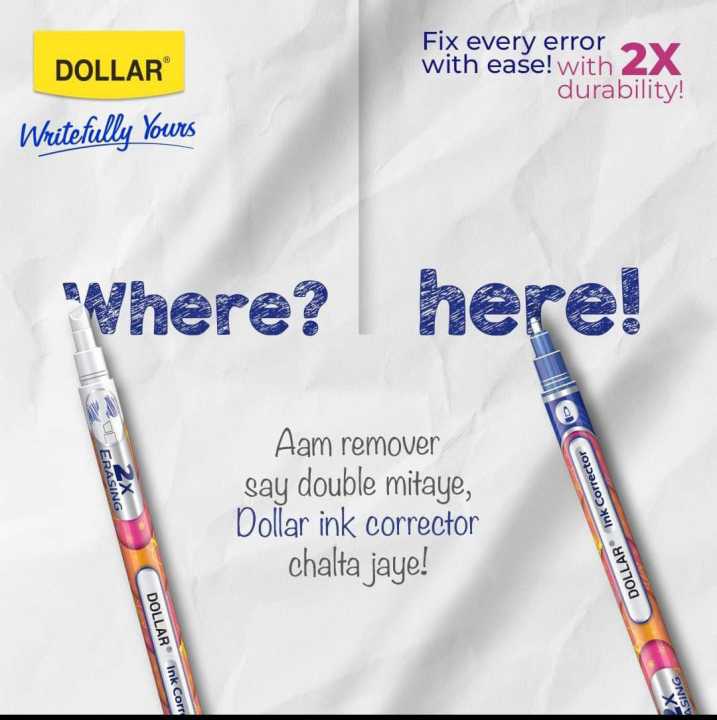 Remover / Ink Corrector  , Rewriter Pen - Correction Pen.