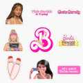 25pcs BARBIE sticker pack based on all barbies movie pink cute dreamworks barbie dreamhouse stickers greta gerwig bibble aesthetic cool girly pop. 