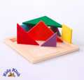 High Quality Children Toy Geometry Wooden Jigsaw Puzzle Tangram Puzzle Made Of Wood Educational Toys for Kids. 