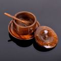 Elegant Wooden Sugar Pot with Spoon | Wooden Kitchen Canister | Handcrafted Sugar Jar | Durable Sugar Pot Set |Eco-Friendly Sugar Storage | Decorative Sugar Bowl | Natural Kitchenware | Kitchen Accessories | Wooden Items. 