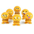 Dancing Head Doll, Stress Relief Toy, for Students to Relief Stress during Studies, Smiling Face Emoji, Heart Emoji, Cartoon, Shaking Head Dolls, For Car Decorate Dashboard car accessories, Motivational Emoji’s Pack of 6. 