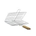 Fish & Chicken BBQ Grill Basket - - Silver. 