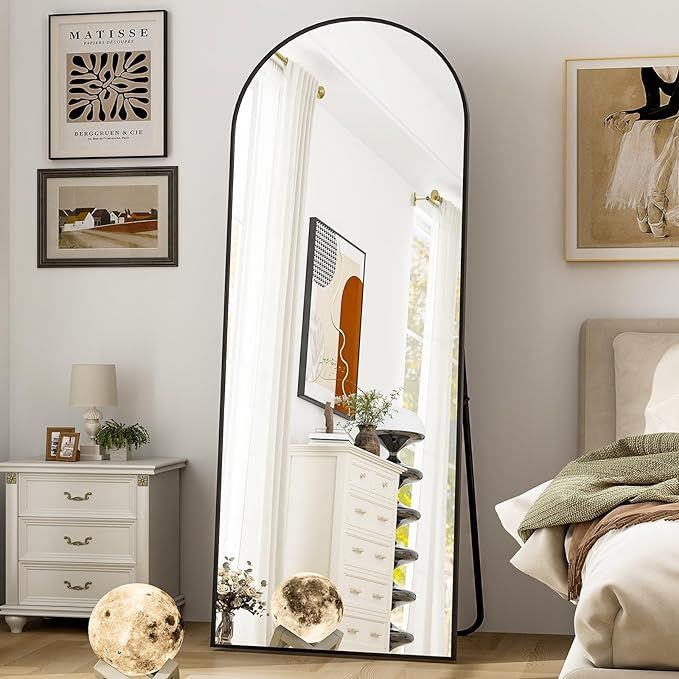 Mirror - Mirror For wall Decoration - Full Size Mirror - Full length Mirror for Room - Mirors With Adjustable Stand for Home